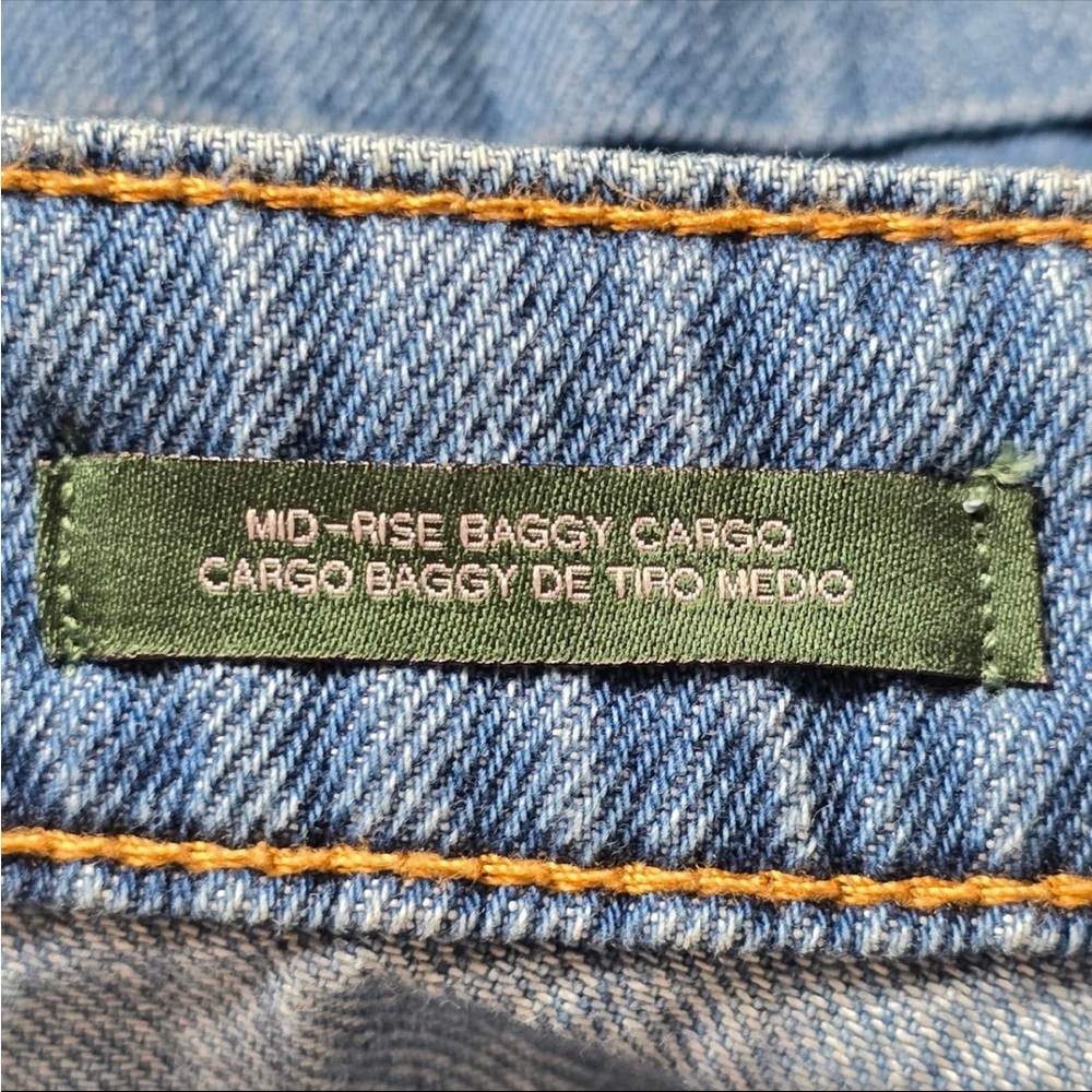 wild fable Blue Wide-Leg Cargo Jeans - Picture 5 of 8